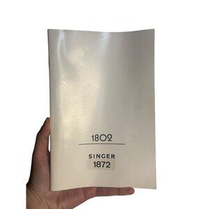 Vintage‎ Singer Sewing Machine Instruction Manual – Models 1802 & 1872 Original